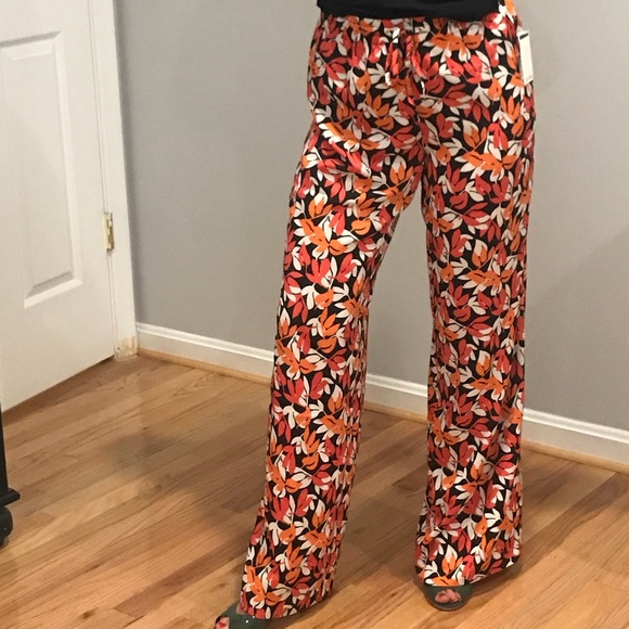 Calvin Klein Womens Print Wide Leg Loose Pant - Picture 1 of 6